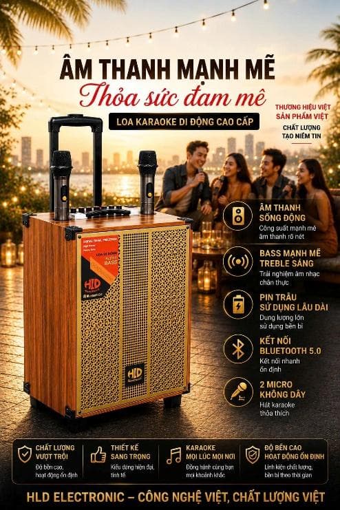 LOA DI ĐỘNG 3 TẤC HK – A122